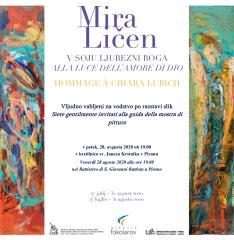 Slikarska razstava Mire Ličen V soju Ljubezni Boga